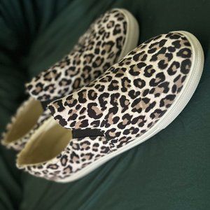 Canvas Loafers-Animal Print